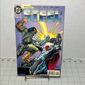 DC Comics Steel #2 with Blue and Yellow Highlights